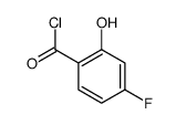 Benzoyl chloride, 4-fluoro-2-hydroxy- (9CI)结构式