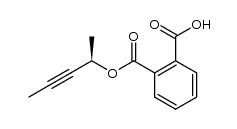 phthalic acid mono-((R)-1-methyl-but-2-ynyl) ester结构式