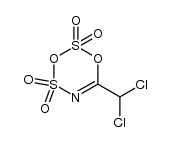 6-dichloromethyl-1,3,2,4,5-dioxadithiazine 2,2,4,4-tetroxide结构式