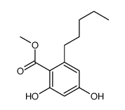2,4-二羟基-6-戊基苯甲酸甲酯结构式