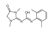 1-(1,3-dimethyl-4-oxoimidazolidin-2-ylidene)-3-(2,6-dimethylphenyl)urea结构式