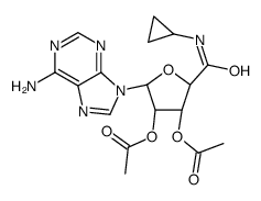 [(2S,3S,4R,5R)-4-acetyloxy-5-(6-aminopurin-9-yl)-2-(cyclopropylcarbamoyl)oxolan-3-yl] acetate结构式
