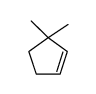 3,3-dimethylcyclopentene结构式