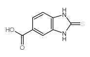2-巯基-5-苯并咪唑羧酸结构式