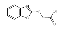 (1,3-苯并噁唑-2-硫代)乙酸结构式