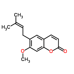 软木花椒素结构式