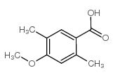 2,5-二甲基-4-甲氧基苯甲酸结构式