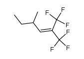1,1,1-trifluoro-4-methyl-2-trifluoromethyl-hex-2-ene结构式