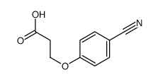 3-(4-氰基苯氧基)丙酸结构式