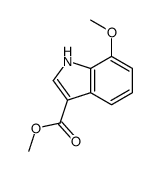 7-甲氧基-1H-吲哚-3-羧酸甲酯结构式