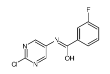 N-(2-chloropyrimidin-5-yl)-3-fluorobenzamide结构式