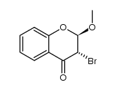 trans-2-Methoxy-3-bromochromanon结构式