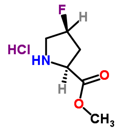 (2S,4s)-4-氟-2-甲氧基羰基吡咯烷盐酸盐结构式