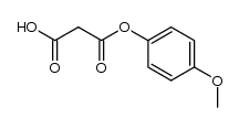 malonic acid mono-(4-methoxy-phenyl) ester结构式