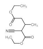 Pentanedioic acid,2-cyano-3-methyl-, 1,5-diethyl ester结构式