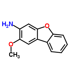 3-氨基-2-甲氧基二苯并呋喃结构式