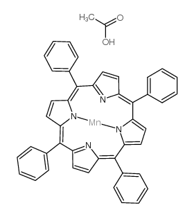 锰(III)内四苯基卟啉乙酸酯结构式