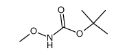 tert-butyl N-methoxycarbamate结构式
