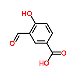 3-甲酰基-4-羟基苯甲酸结构式