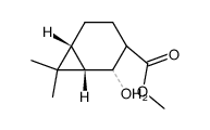 methyl (1S,6R)-2-hydroxy-7,7-dimethylbicyclo[4.1.0]heptane-3-carboxylate结构式