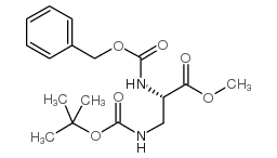 (S)-2-N-Cbz-3-N-Boc-丙酸甲酯结构式