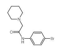 1-Piperidineacetamide,N-(4-bromophenyl)-结构式