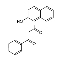 1-(1'-Hydroxynaphthyl)-3-phenylpropan-1,3-dione结构式