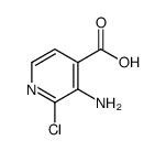 3-氨基-2-氯异烟酸结构式