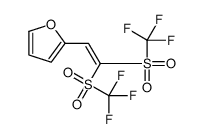 2-[2,2-bis(trifluoromethylsulfonyl)ethenyl]furan结构式