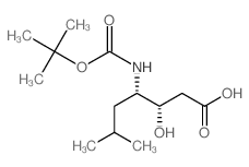 Boc-Sta(3s,4s)-OH结构式