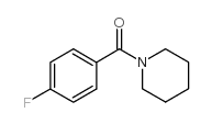 N-(4-氟苯甲酰)哌啶结构式