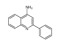2-苯基-4-氨基喹啉结构式