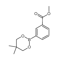 methyl 3-(5,5-dimethyl-1,3,2-dioxaborinan-2-yl)benzoate结构式