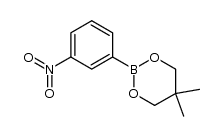 5,5-dimethyl-2-(3-nitrophenyl)-1,3,2-dioxaborinane结构式