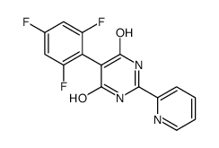4-hydroxy-2-pyridin-2-yl-5-(2,4,6-trifluorophenyl)-1H-pyrimidin-6-one结构式
