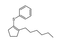 (2-hexylcyclopent-1-en-1-yl)(phenyl)sulfane结构式