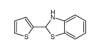2-thiophen-2-yl-2,3-dihydro-1,3-benzothiazole结构式
