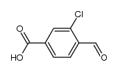 3-氯-4-甲酰基苯甲酸结构式