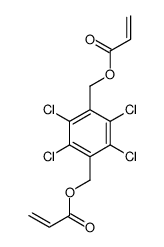 [2,3,5,6-tetrachloro-4-(prop-2-enoyloxymethyl)phenyl]methyl prop-2-enoate结构式