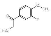 1-丙酮,1-(3-氟-4-甲氧基苯基)结构式