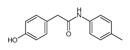 2-(4-hydroxyphenyl)-N-(4-methylphenyl)acetamide结构式