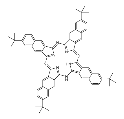 2,11,20,29-tetra-tert-butyl-2,3-naphthalocyanine结构式