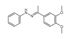 1-(3,4-dimethoxy-phenyl)-ethanone-phenylhydrazone结构式