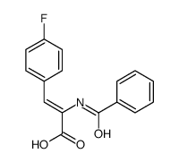 2-benzamido-3-(4-fluorophenyl)prop-2-enoic acid结构式