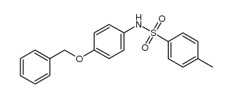 N-(4-(benzyloxy)phenyl)-4-methylbenzenesulfonamide结构式