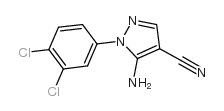5-氨基-1-(3,4-二氯-苯基)-1H-吡唑-4-甲腈结构式
