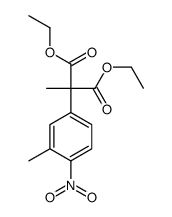 diethyl 2-methyl-2-(3-methyl-4-nitrophenyl)propanedioate结构式
