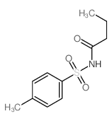 Butanamide,N-[(4-methylphenyl)sulfonyl]-结构式