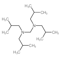 N,N,N,N-tetrakis(2-methylpropyl)methanediamine结构式