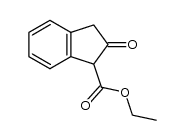 2-oxo-indan-1-carboxylic acid ethyl ester结构式